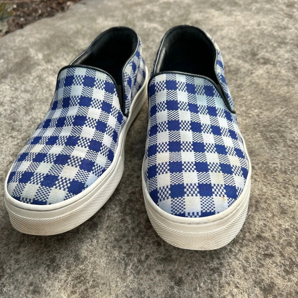 Celine Slip On Checked Shoes, size 37 - Picture 3 of 14